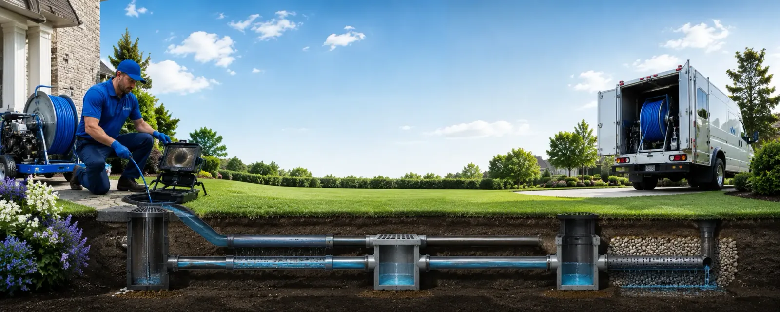 Outdoor drain cleaning information for Shumway, IL